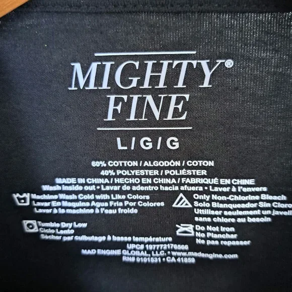 Mighty Fine Americana Love Peace and Freedom Flag Tee  Juniors Size Large NWT - Picture 5 of 5